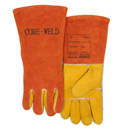 Weldas Gants de soudage en cuir de vachette pleine fleur résistant à l'huile - Le Comptoir du Soudeur