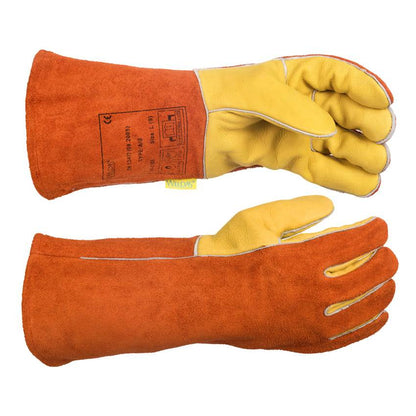 Weldas Gants de soudage en cuir de vachette pleine fleur résistant à l'huile - Le Comptoir du Soudeur