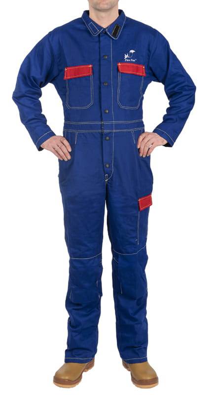 Weldas Fire Fox™ Combinaison de soudage Bleu - Le Comptoir du Soudeur