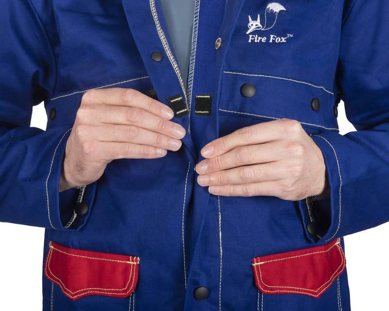 Weldas Fire Fox ™ Veste de soudage Weldas Fire Fox ™ bleu - Le Comptoir du Soudeur