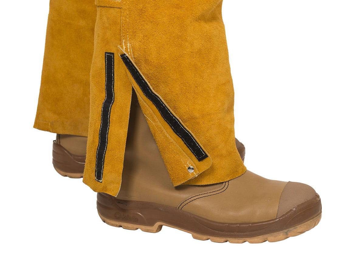 Weldas Golden Brown™ Salopette de soudage en cuir - Le Comptoir du Soudeur