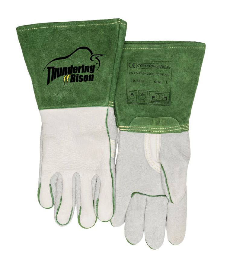 Weldas ThunderingBison ™ Gants de soudage en cuir de bison - Le Comptoir du Soudeur