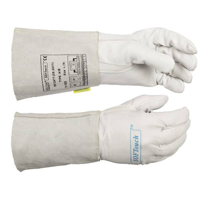 Weldas SOFTouch ™ Gants de soudage TIG cuir de veau - Le Comptoir du Soudeur