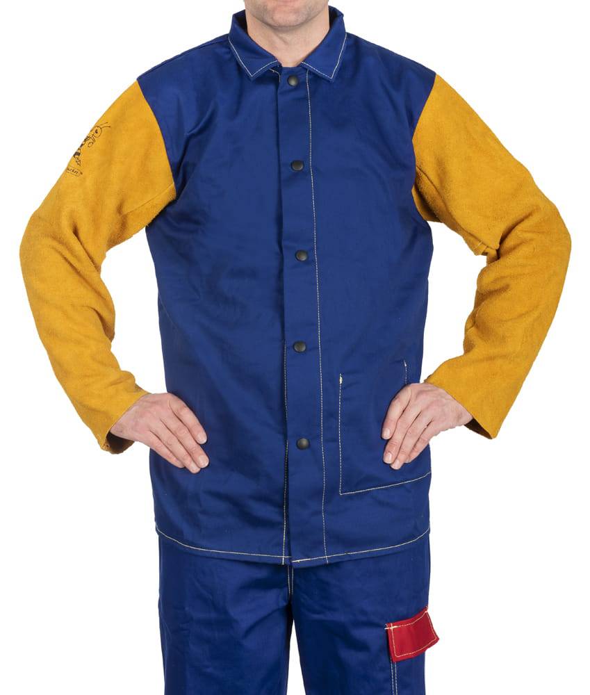 Weldas Yellowjacket® Veste de soudage en coton ignifuge - Le Comptoir du Soudeur