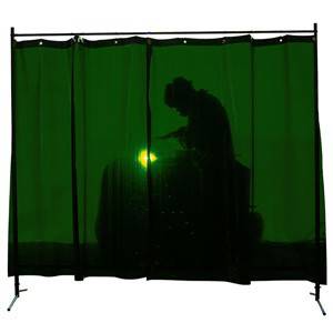 Ecran de soudage ECO2000® 1 volet avec un rideau suspendu - Le Comptoir du Soudeur